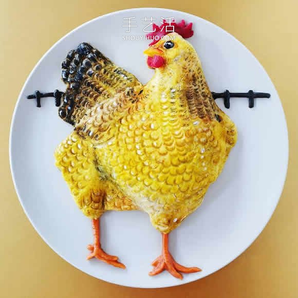 食品造型師精心制作美味的可食用菜肴擺盤(pán) -  rpnrmr.com
