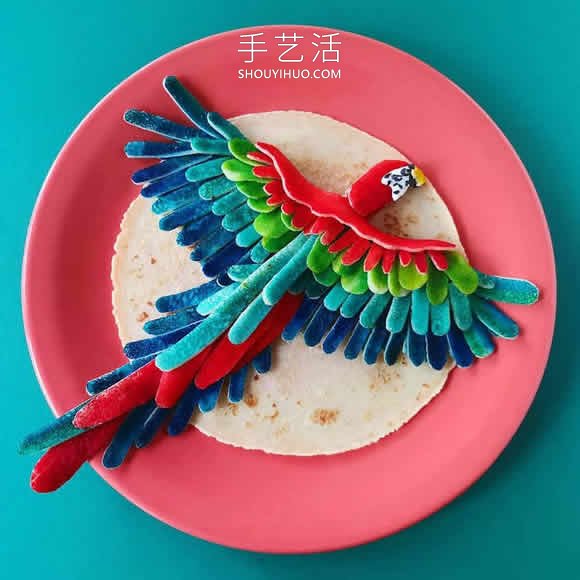食品造型師精心制作美味的可食用菜肴擺盤(pán) -  rpnrmr.com