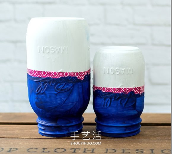 美國國慶節(jié)星條旗玻璃瓶裝飾品的做法教程 -  rpnrmr.com