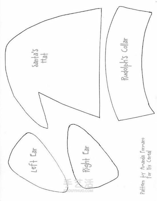 紙盤手工制作圣誕老人、馴鹿和雪人的做法 -  rpnrmr.com