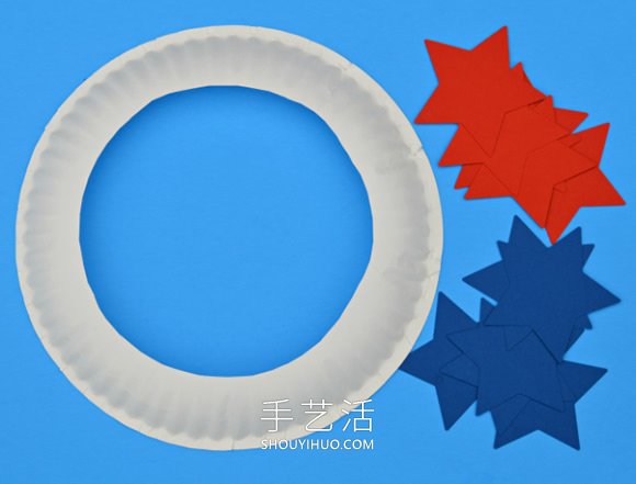 幼兒園手工制作國慶節(jié)花環(huán)裝飾的做法教程 -  rpnrmr.com
