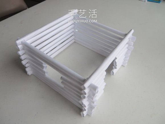 用紙做逼真小木屋模型的做法教程 -  rpnrmr.com