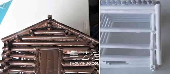 用紙做逼真小木屋模型的做法教程 -  rpnrmr.com