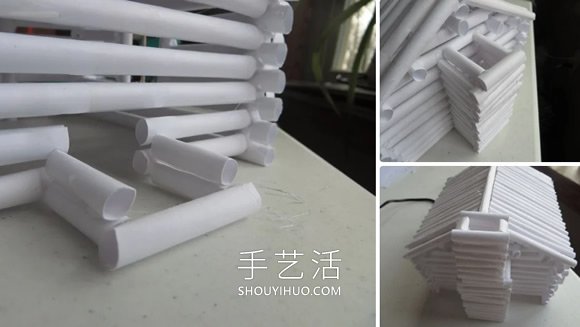 用紙做逼真小木屋模型的做法教程 -  rpnrmr.com
