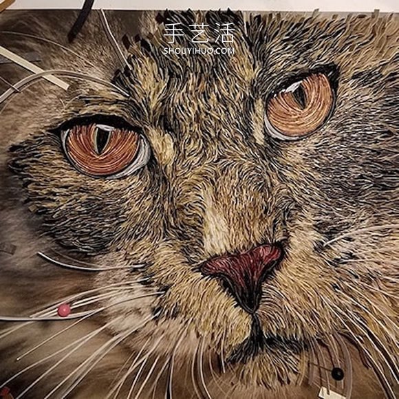 衍紙藝術(shù)家創(chuàng)作“超現(xiàn)實”動物肖像作品 -  rpnrmr.com