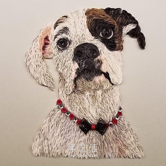 衍紙藝術(shù)家創(chuàng)作“超現(xiàn)實”動物肖像作品 -  rpnrmr.com