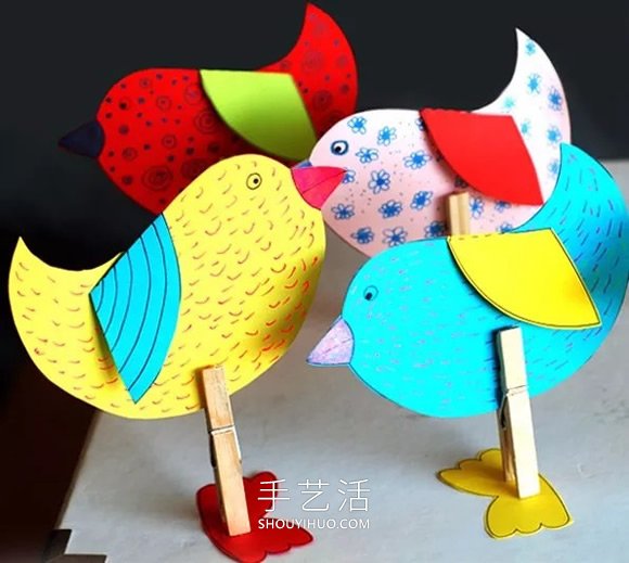 卡紙小鳥怎么做手工制作圖片 -  rpnrmr.com