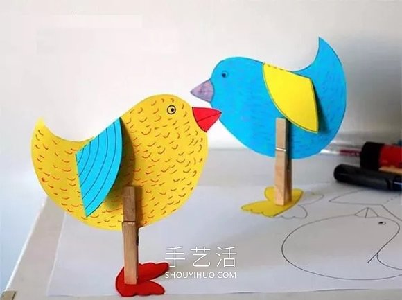 卡紙小鳥怎么做手工制作圖片 -  rpnrmr.com
