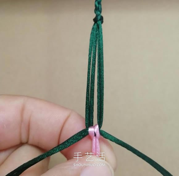 桃花結(jié)手鏈編法圖解教程從頭到尾 -  rpnrmr.com