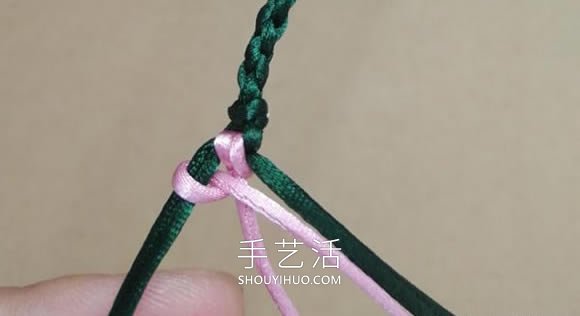 桃花結(jié)手鏈編法圖解教程從頭到尾 -  rpnrmr.com