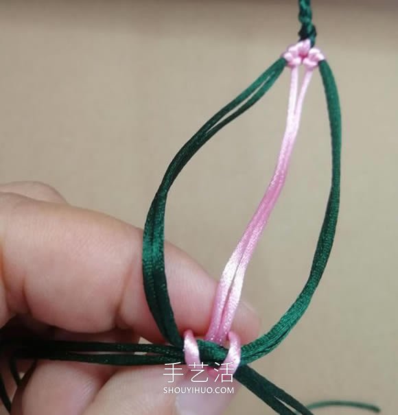 桃花結(jié)手鏈編法圖解教程從頭到尾 -  rpnrmr.com