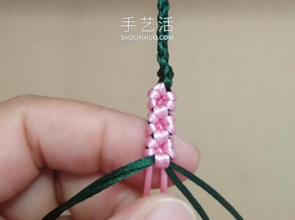 桃花結(jié)手鏈編法圖解教程從頭到尾 -  rpnrmr.com