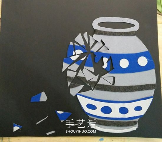 被打破的花瓶紙貼畫(huà)制作圖片簡(jiǎn)單 -  rpnrmr.com