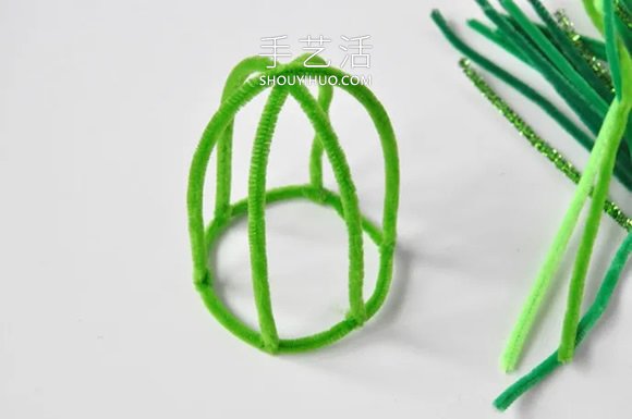 扭扭棒仙人掌手工制作步驟教程 -  rpnrmr.com