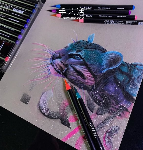 會“發(fā)光”的插圖，警醒人們保護瀕臨滅絕的動物 -  rpnrmr.com