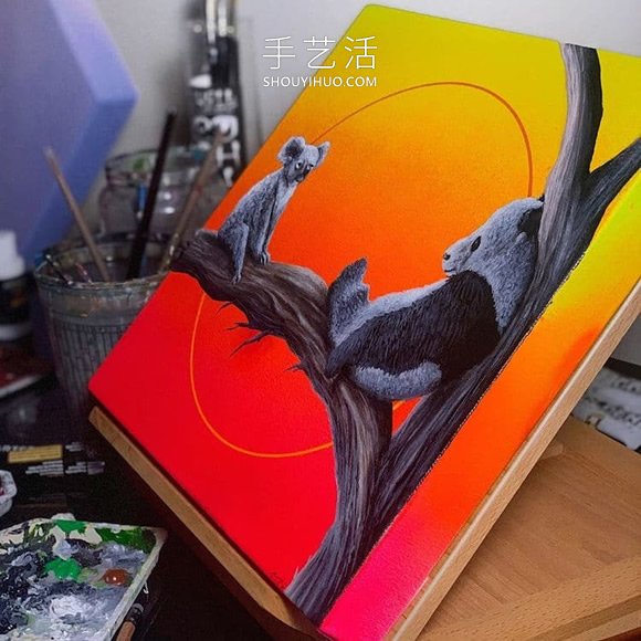 會“發(fā)光”的插圖，警醒人們保護瀕臨滅絕的動物 -  rpnrmr.com
