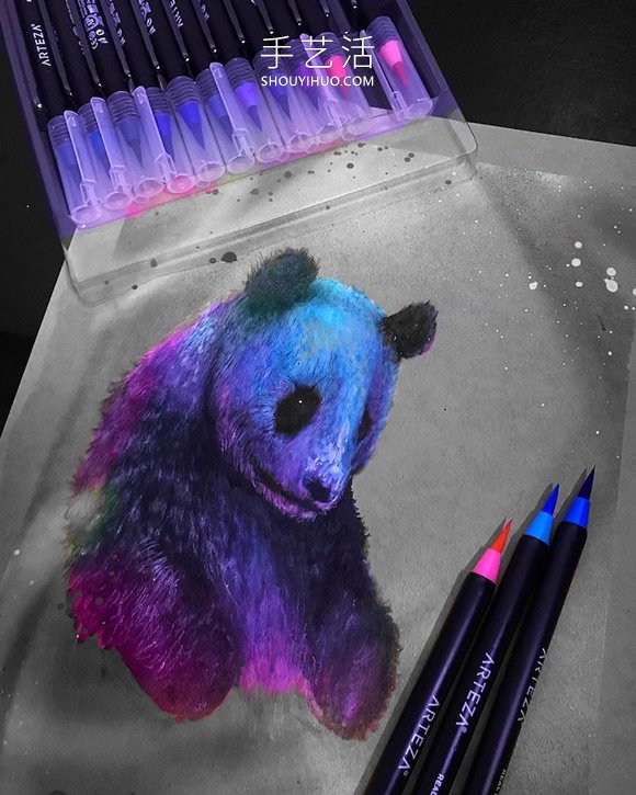 會“發(fā)光”的插圖，警醒人們保護瀕臨滅絕的動物 -  rpnrmr.com