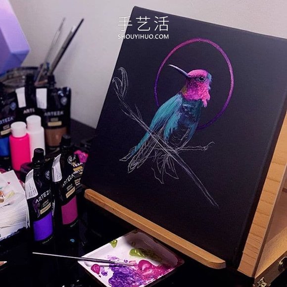 會“發(fā)光”的插圖，警醒人們保護瀕臨滅絕的動物 -  rpnrmr.com