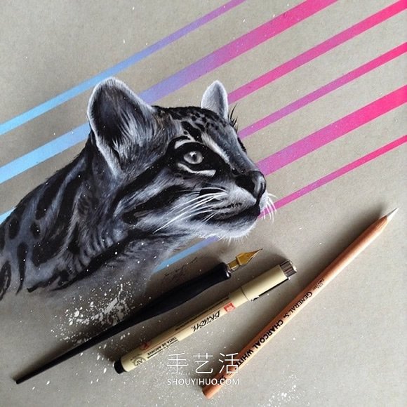 會“發(fā)光”的插圖，警醒人們保護瀕臨滅絕的動物 -  rpnrmr.com