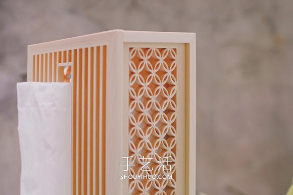 絕美木窗花工藝做成的臺燈、紙巾盒作品欣賞 -  rpnrmr.com