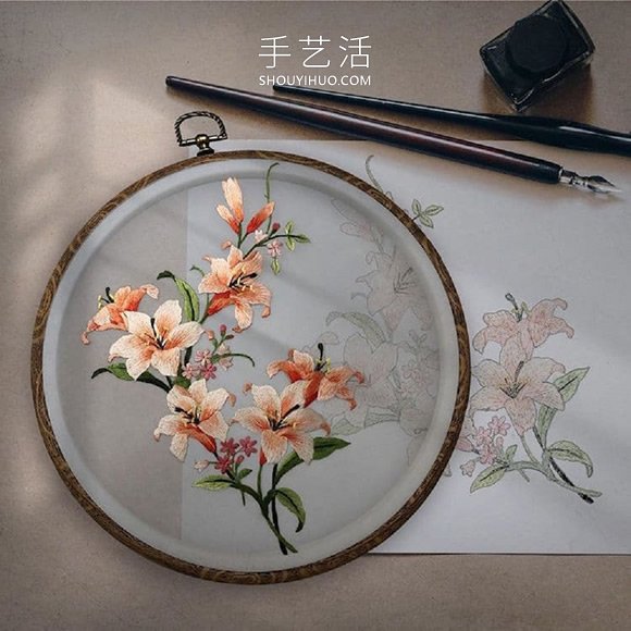 精致花鳥刺繡圖片！針線勾勒出絕美孔雀、花蝶 -  rpnrmr.com