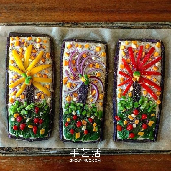 用剩菜和面包制作成的可食用“面包花束” -  rpnrmr.com