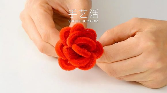扭扭棒玫瑰花戒指的制作過程步驟圖 -  rpnrmr.com
