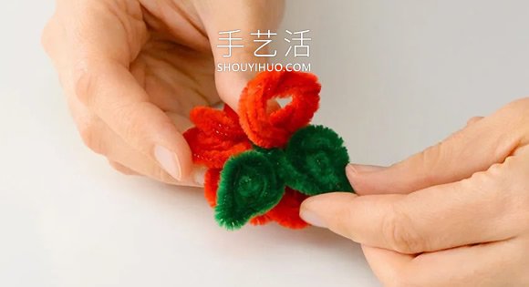 扭扭棒玫瑰花戒指的制作過程步驟圖 -  rpnrmr.com