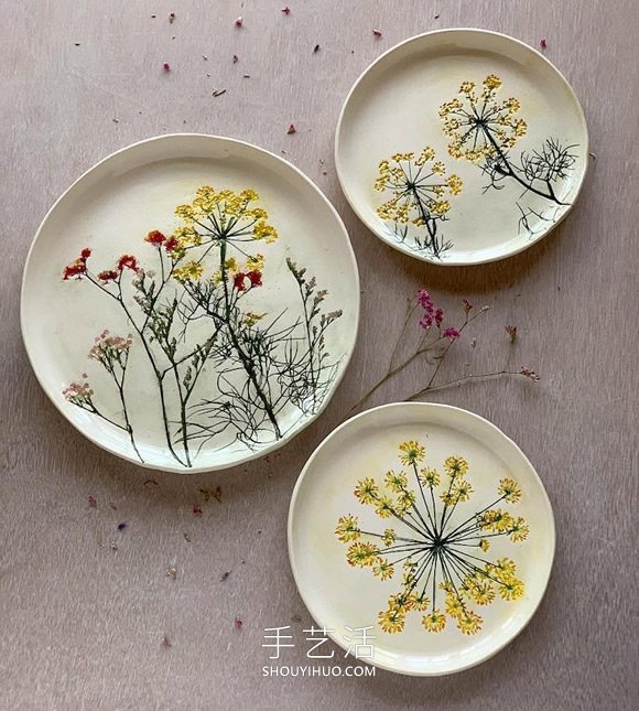 用真實(shí)花朵手工制作精美的陶瓷工藝品 -  rpnrmr.com