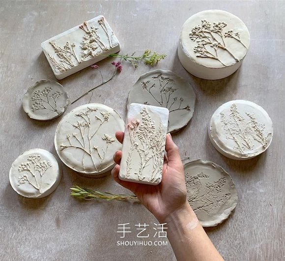 用真實(shí)花朵手工制作精美的陶瓷工藝品 -  rpnrmr.com