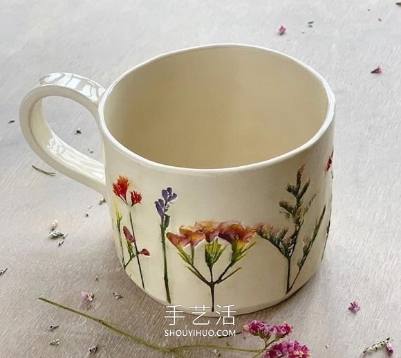 用真實(shí)花朵手工制作精美的陶瓷工藝品 -  rpnrmr.com