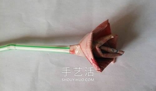 一百元面值人民幣折玫瑰花的步驟圖解 -  rpnrmr.com