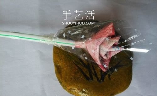 一百元面值人民幣折玫瑰花的步驟圖解 -  rpnrmr.com