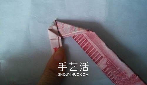 一百元面值人民幣折玫瑰花的步驟圖解 -  rpnrmr.com