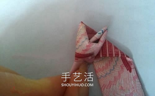 一百元面值人民幣折玫瑰花的步驟圖解 -  rpnrmr.com