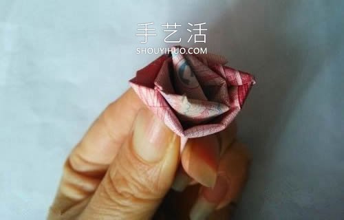 一百元面值人民幣折玫瑰花的步驟圖解 -  rpnrmr.com