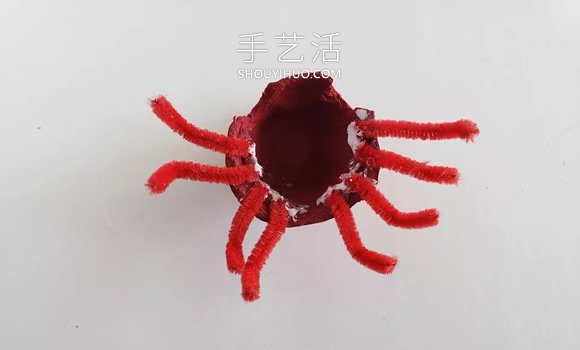 簡單雞蛋托螃蟹的手工制作教程 -  rpnrmr.com