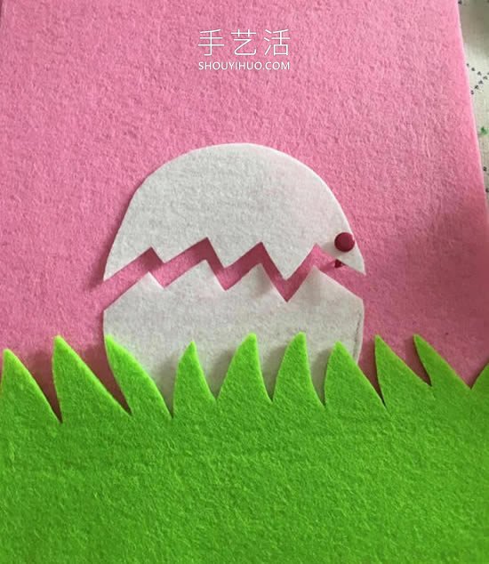 不織布手工制作出殼的小雞的做法教程 -  rpnrmr.com