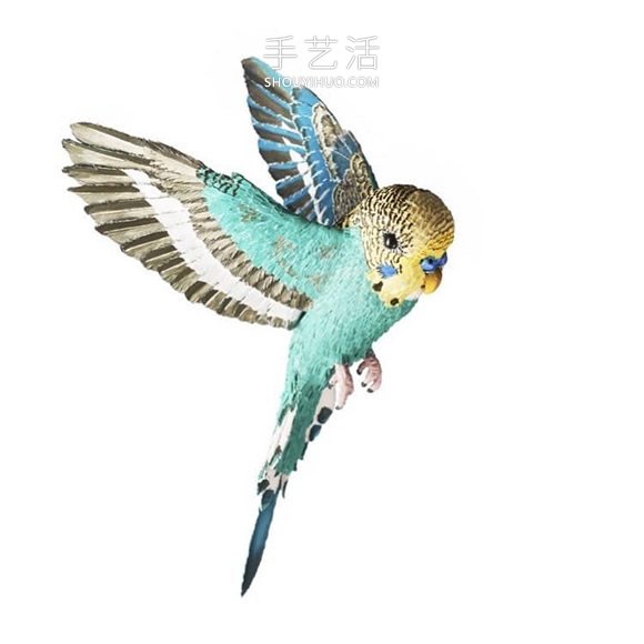 看起來像照片的逼真紙鳥雕塑作品 -  rpnrmr.com