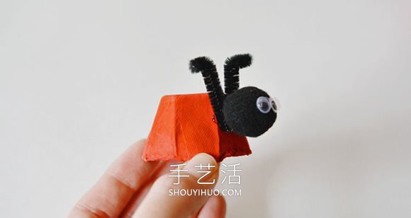 蛋盒手工制作瓢蟲的教程 -  rpnrmr.com