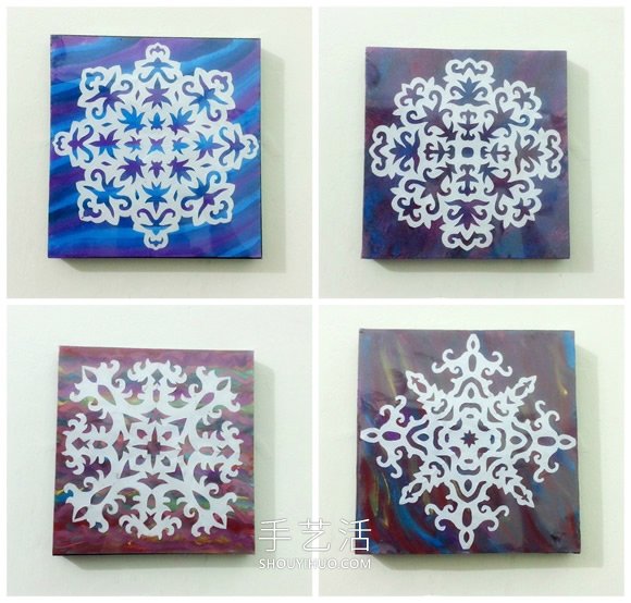 雪花裝飾畫(huà)制作方法 -  rpnrmr.com