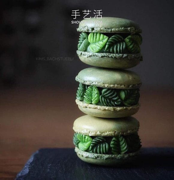 她將普通的馬卡龍變成精美的可食用雕塑！ -  rpnrmr.com