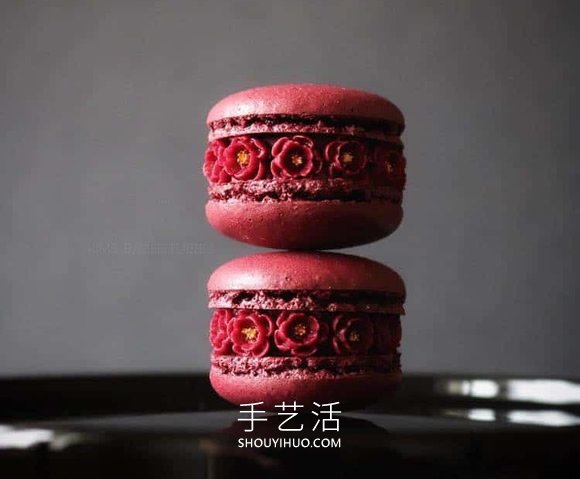 她將普通的馬卡龍變成精美的可食用雕塑！ -  rpnrmr.com
