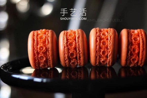 她將普通的馬卡龍變成精美的可食用雕塑！ -  rpnrmr.com