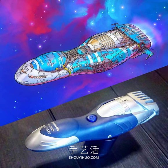 日常家用物品重構(gòu)！壯觀的太空飛船圖紙?jiān)O(shè)計(jì) -  rpnrmr.com