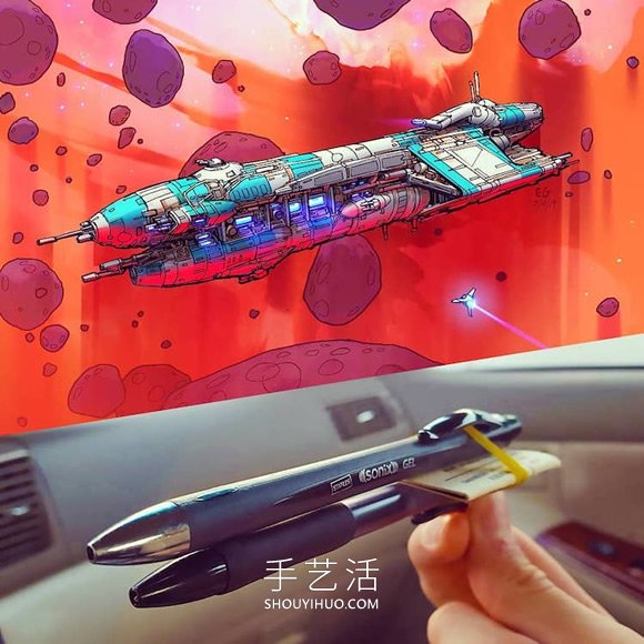 日常家用物品重構(gòu)！壯觀的太空飛船圖紙?jiān)O(shè)計(jì) -  rpnrmr.com