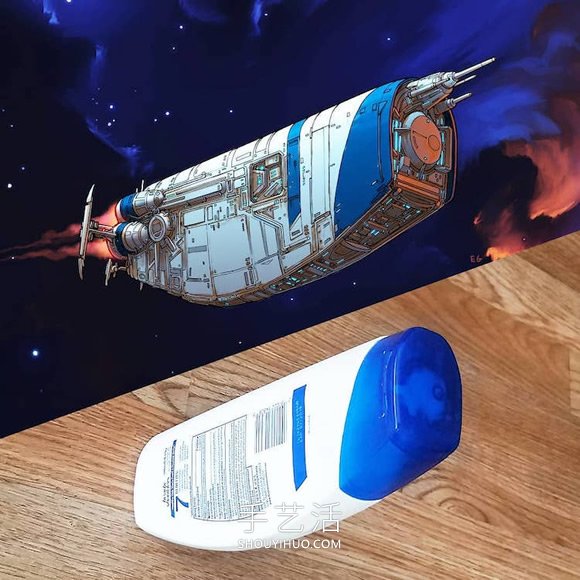 日常家用物品重構(gòu)！壯觀的太空飛船圖紙?jiān)O(shè)計(jì) -  rpnrmr.com