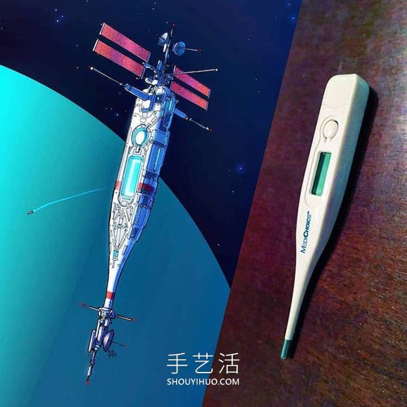 日常家用物品重構(gòu)！壯觀的太空飛船圖紙?jiān)O(shè)計(jì) -  rpnrmr.com