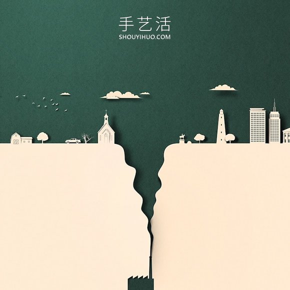 這些“紙”插圖展示全球變暖影響美國(guó)人的生活 -  rpnrmr.com