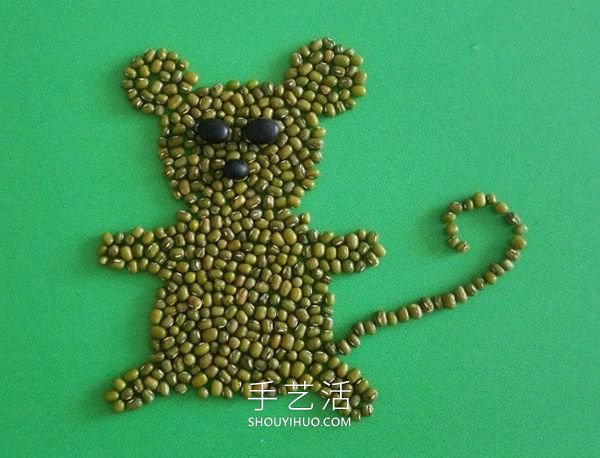 豆子粘貼畫老鼠簡(jiǎn)單又漂亮 -  rpnrmr.com